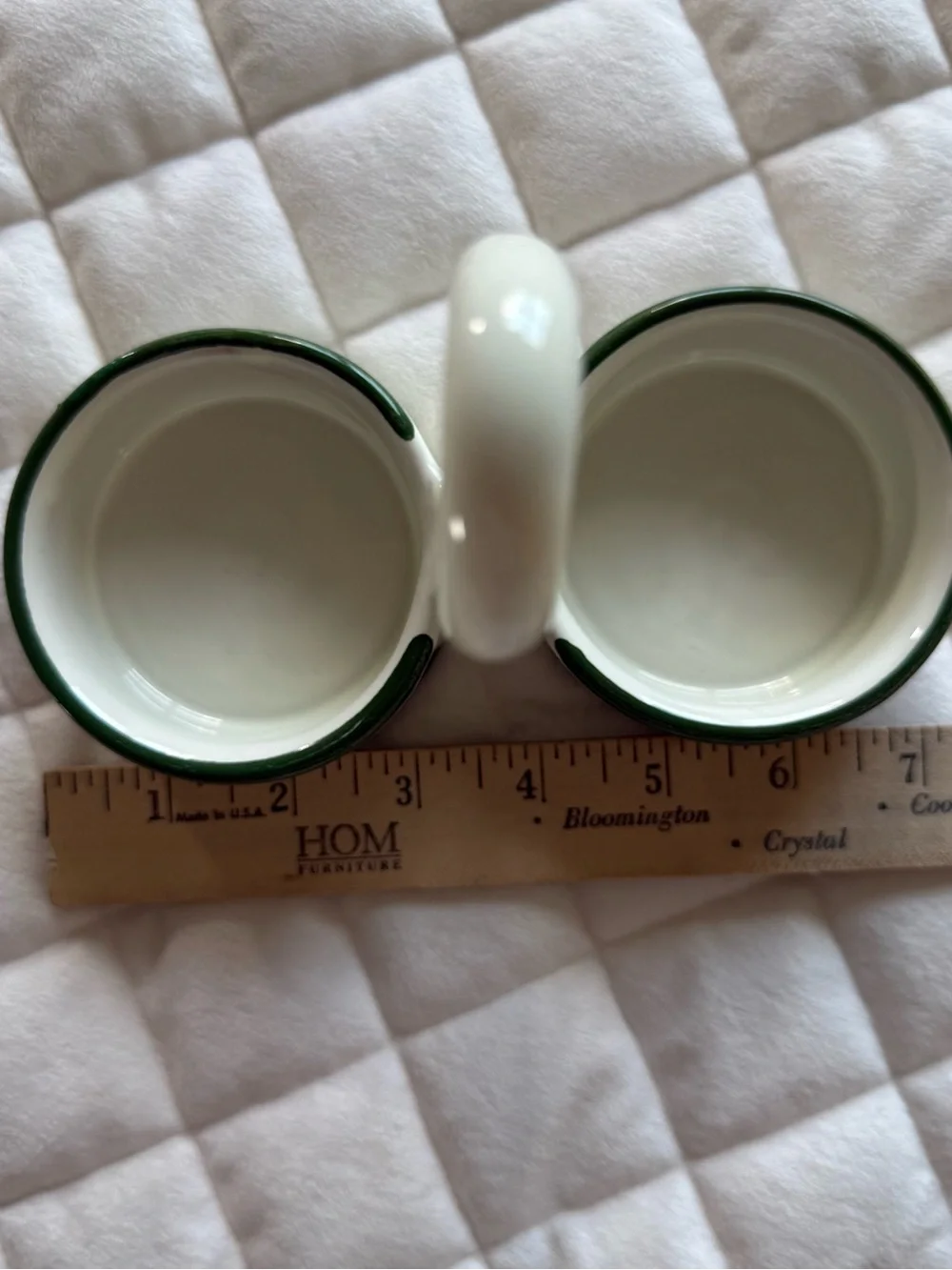 VTG Aldo Fumanti Gubbio Italian Ceramic Double Dish Handle Signed Pottery Italy